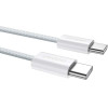 Dudao L6C USB-C - USB-C PD 30W cable 2m - light blue - (Dudao cable 2m PD 60W braided C To C)