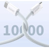 Dudao L6C USB-C - USB-C PD cable 30W 1m - light blue - (Dudao cable 1m PD 60W braided C To C)