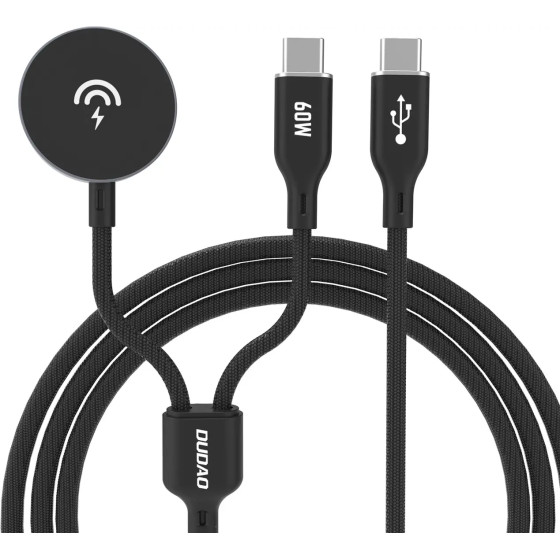 Dudao PD60W 2-in-1 Charger for Apple Watch / USB-C - Black - (A12MaxC)