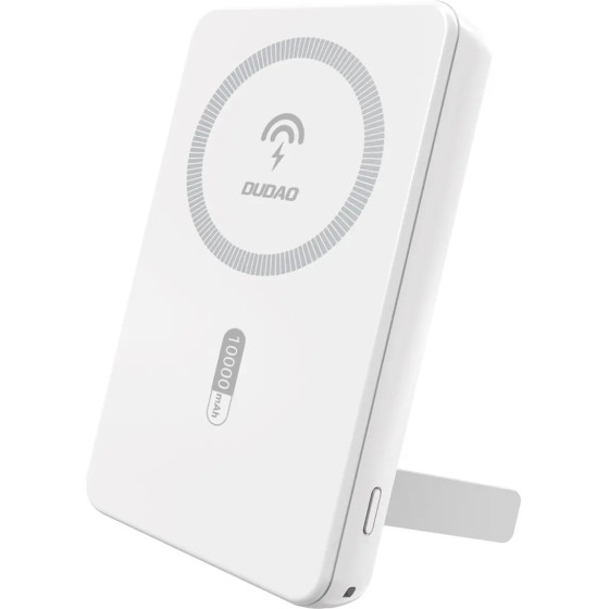 Dudao Powerbank K14S+ 10000mAh 20W USB-A / USB-C / MagSafe with stand - white - (K14S+ white)