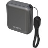 Dudao Powerbank K22+ 10000mAh 22.5W USB-C with pendant/cable - gray - (K22+ grey)