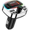 Dudao Transmitter with PD25W Bluetooth 5.3 RGB Charging Ports - Black and Silver - (R2PRO+)