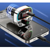 Dudao Transmitter with PD25W Bluetooth 5.3 RGB Charging Ports - Black and Silver - (R2PRO+)