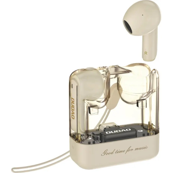 Dudao U18Pro Bluetooth 5.3 TWS wireless headphones - beige - (Dudao transparent TWS beige)