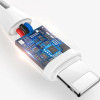 Dudao USB / Lightning 3A 1m white cable (L2L 1m white) - (Dudao Cable L2L 1M (Lightning))
