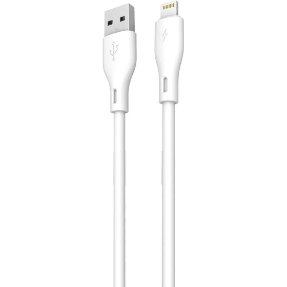 Dudao USB / Lightning 3A 1m white cable (L2L 1m white) - (Dudao Cable L2L 1M (Lightning))