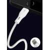 Dudao USB / Lightning 3A 1m white cable (L2L 1m white) - (Dudao Cable L2L 1M (Lightning))