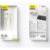 Dudao USB-A - Lightning 5A cable 1m - beige - (L7SL)