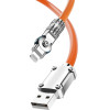 Dudao USB-A - Lightning angled cable with 180� rotation 30W 1m - orange - (L24AL)