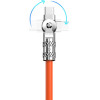 Dudao USB-A - Lightning angled cable with 180� rotation 30W 1m - orange - (L24AL)