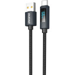 Dudao USB-A - USB-C 66W Cable with LED Display 1m - Black - (L7T)