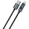 Dudao USB-A - USB-C 66W Cable with LED Display 1m - Black - (L7T)