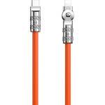 Dudao USB-C - Lightning angled cable with 180� rotation 30W 1m - orange - (L24CL)