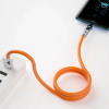 Dudao USB-C - Lightning angled cable with 180� rotation 30W 1m - orange - (L24CL)