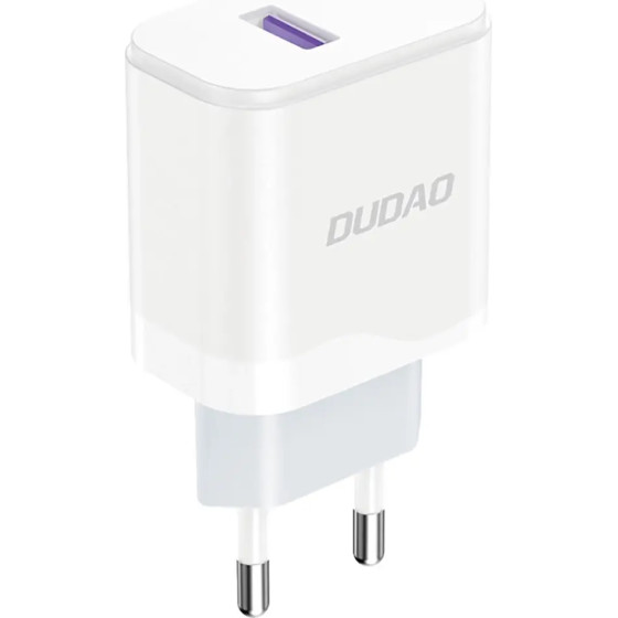 Dudao USB-A 18W network charger - white - (A20EU)