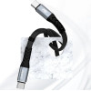 Dudao USB-C - USB-C PD cable 100W 5A 0.23m - black - (L10C)