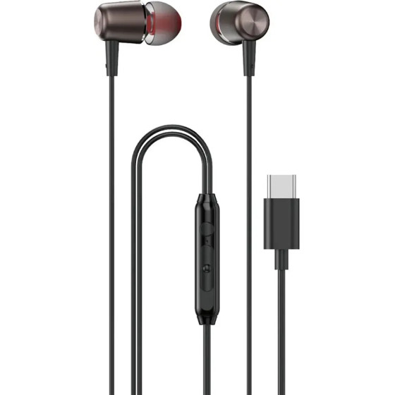 Dudao X1PROT In-Ear Wired USB-C Headphones 1.2m - Black - (X1PROT black)