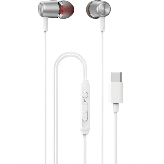 Dudao X1PROT In-Ear Wired USB-C Headphones 1.2m - White - (X1PROT white)