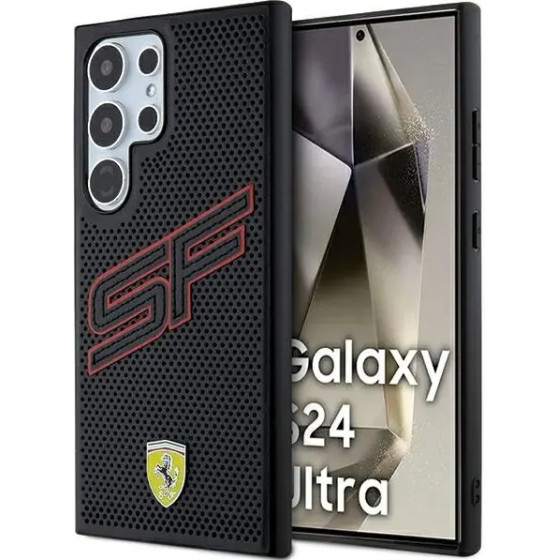 Ferrari Big SF Perforated case for Samsung Galaxy S24 Ultra - black - (FER000640-0)