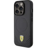 Ferrari Carbon Metal Logo MagSafe case for iPhone 15 Pro - black - (FER000597-0)