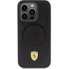 Ferrari Carbon Metal Logo MagSafe case for iPhone 15 Pro - black - (FER000597-0)