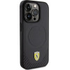 Ferrari Carbon Metal Logo MagSafe case for iPhone 15 Pro - black - (FER000597-0)