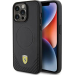Ferrari Carbon Metal Logo MagSafe case for iPhone 15 Pro Max - black - (FER000598-0)