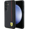 Ferrari Carbon Printed Line case for Samsung Galaxy S24+ - black - (FER000632-0)