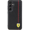 Ferrari Carbon Printed Line case for Samsung Galaxy S24+ - black - (FER000632-0)