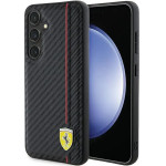 Ferrari Carbon Printed Line case for Samsung Galaxy S24 - black - (FER000631-0)