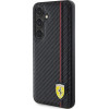 Ferrari Carbon Printed Line case for Samsung Galaxy S24 - black - (FER000631-0)
