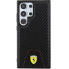 Ferrari Carbon Stitched Bottom case for Samsung Galaxy S24 Ultra - black - (FER000645-0)