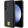 Ferrari Carbon Stitched Bottom case for Samsung Galaxy S24 - black - (FER000643-0)