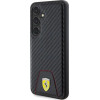 Ferrari Carbon Stitched Bottom case for Samsung Galaxy S24 - black - (FER000643-0)