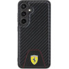 Ferrari Carbon Stitched Bottom case for Samsung Galaxy S24 - black - (FER000643-0)