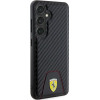 Ferrari Carbon Stitched Bottom case for Samsung Galaxy S24 - black - (FER000643-0)