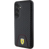 Ferrari Carbon Stitched Bottom case for Samsung Galaxy S24+ - black - (FER000644-0)