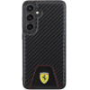 Ferrari Carbon Stitched Bottom case for Samsung Galaxy S24+ - black - (FER000644-0)