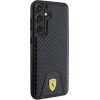 Ferrari Carbon Stitched Bottom case for Samsung Galaxy S24+ - black - (FER000644-0)