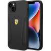 Ferrari FEHCP14MRBUK iPhone 14 Plus 6.7 black/black hardcase Leather Stamp Sides - (FER000534-0)