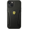 Ferrari FEHCP14MRBUK iPhone 14 Plus 6.7 black/black hardcase Leather Stamp Sides - (FER000534-0)