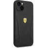 Ferrari FEHCP14MRBUK iPhone 14 Plus 6.7 black/black hardcase Leather Stamp Sides - (FER000534-0)