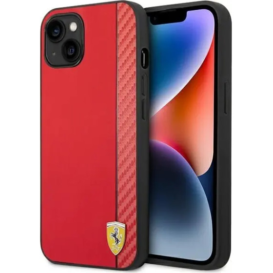Ferrari FEHCP14MAXRE iPhone 14 Plus 6.7 red/red hardcase Carbon - (FER000542-0)