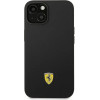 Ferrari FEHCP14SSIBBK iPhone 14 6.1 black/black hardcase Silicone Metal Logo - (FER000537-0)