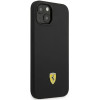 Ferrari FEHCP14SSIBBK iPhone 14 6.1 black/black hardcase Silicone Metal Logo - (FER000537-0)