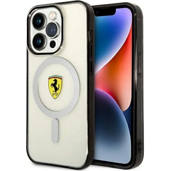 Ferrari FEHMP14LURKT iPhone 14 Pro 6.1'' clear/transparent hardcase Outline Magsafe - (FER000571-0)