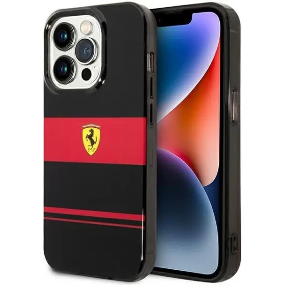 Ferrari FEHMP14XUCOK iPhone 14 Pro Max 6.7 black/black hardcase IMD Combi Magsafe - (FER000575-0)