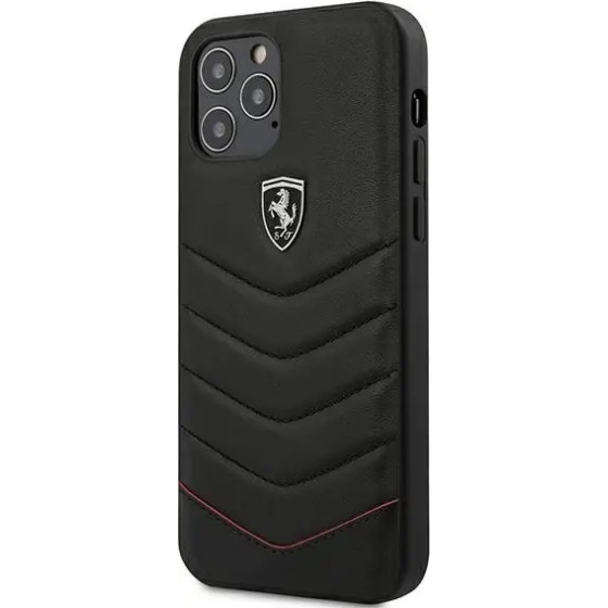 Ferrari FEHQUHCP12LBK iPhone 12 Pro Max 6.7 black/black hardcase Off Track Quilted - (FER000391-0)