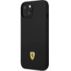 Ferrari FEHMSIP14SBK iPhone 14 6.1 black/black hardcase Silicone Metal Logo Magsafe - (FER000529-0)