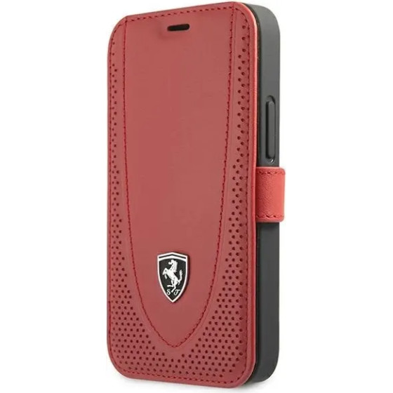 Ferrari FEOGOFLBKP12SRE iPhone 12 mini 5.4 red/red book Off Track Perforated - (FER000431-0)